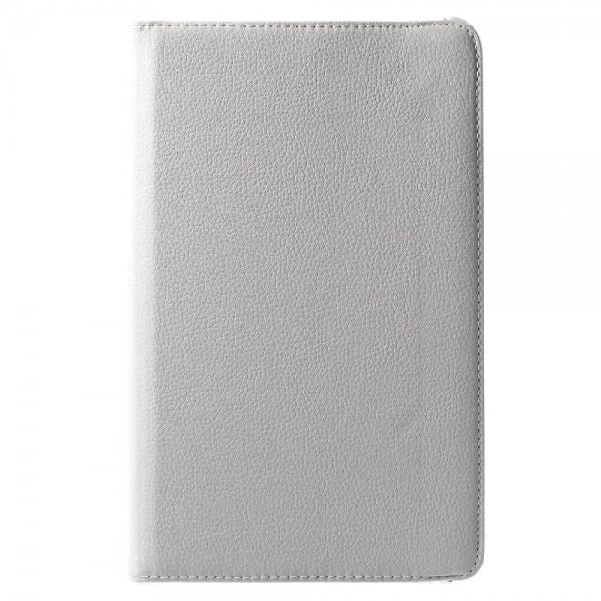 Huawei MediaPad T1 10 Rotierbare Leder Cover Hülle mit Litchitextur und Standfunktion - weiss