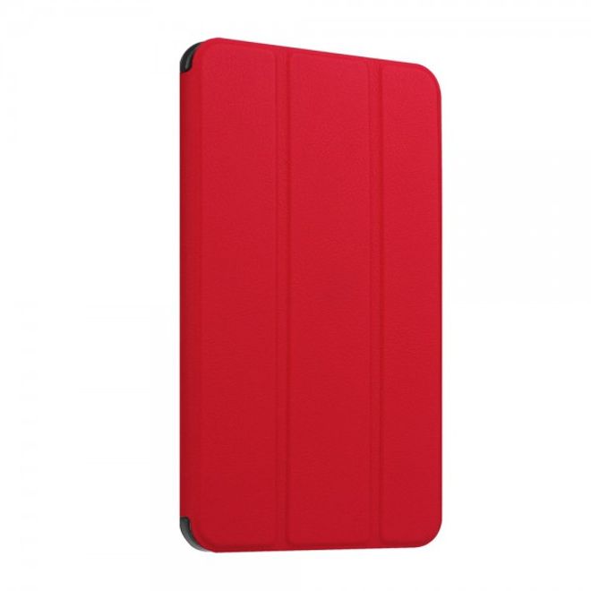 Huawei MediaPad T1 7.0 Leder Case Hülle mit Dreifach Standfunktion - rot