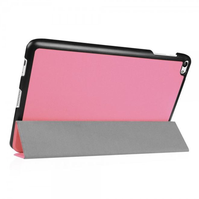 Huawei MediaPad T2 10.0 Pro Dreifach faltbare Leder Smart Case Hülle mit Standfunktion - pink