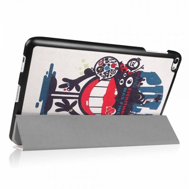 Huawei MediaPad T2 10.0 Pro Dreifach faltbare Leder Flip Case Hülle mit gruseligem Monster