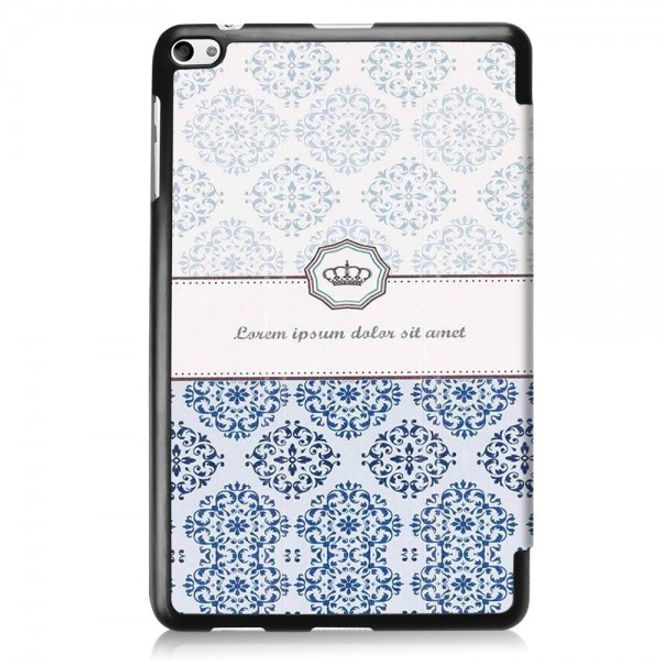 Huawei MediaPad T2 10.0 Pro Dreifach faltbare Leder Flip Case Hülle mit Damask Muster