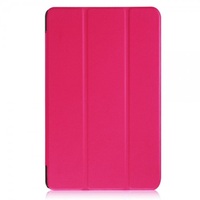 Huawei MediaPad T2 10.0 Pro Dreifach faltbare Leder Smart Case Hülle mit Standfunktion - rosa