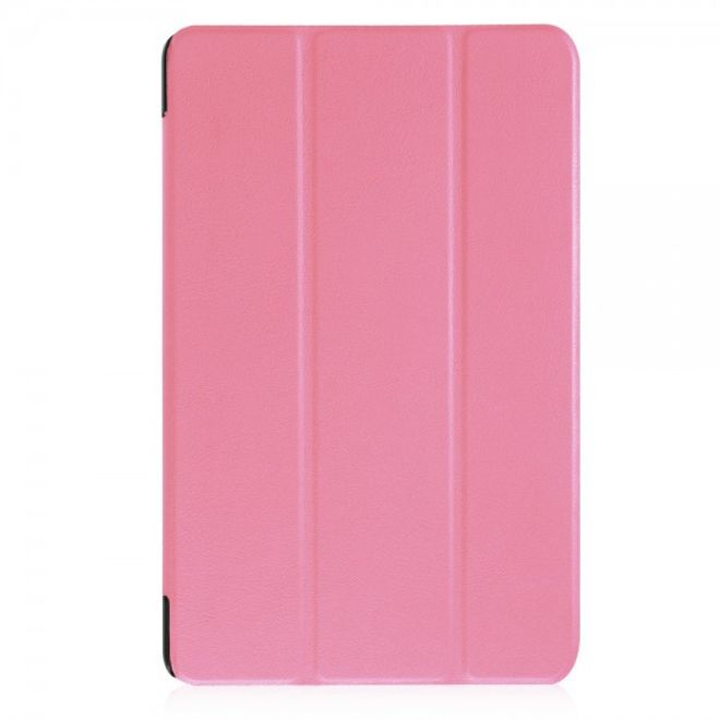 Huawei MediaPad T2 10.0 Pro Dreifach faltbare Leder Smart Case Hülle mit Standfunktion - pink