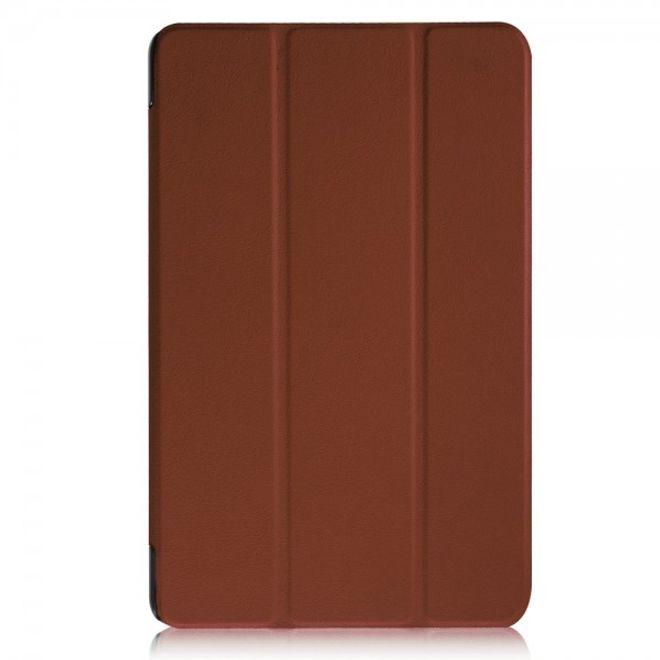 Huawei MediaPad T2 10.0 Pro Dreifach faltbare Leder Smart Case Hülle mit Standfunktion - braun