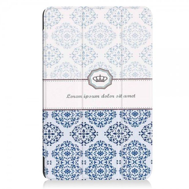 Huawei MediaPad T2 10.0 Pro Dreifach faltbare Leder Flip Case Hülle mit Damask Muster