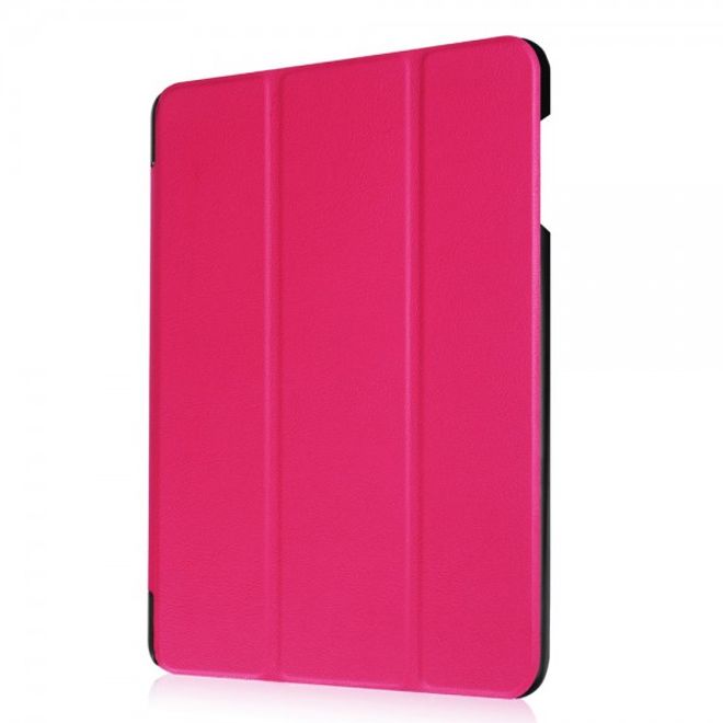 Huawei MediaPad T2 10.0 Pro Dreifach faltbare Leder Smart Case Hülle mit Standfunktion - rosa