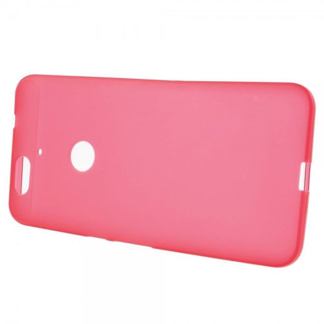 Huawei Nexus 6P Elastisches, mattes Plastik Case Handycover - rot