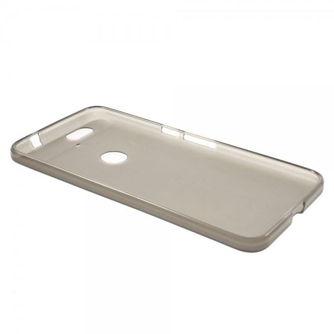 Huawei Nexus 6P Elastisches, mattes Plastik Case Handycover - grau