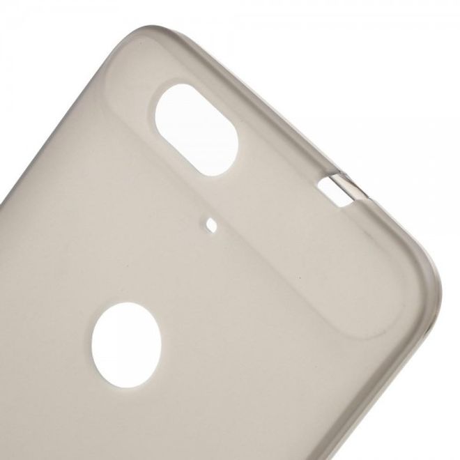 Huawei Nexus 6P Elastisches, mattes Plastik Case Handycover - grau