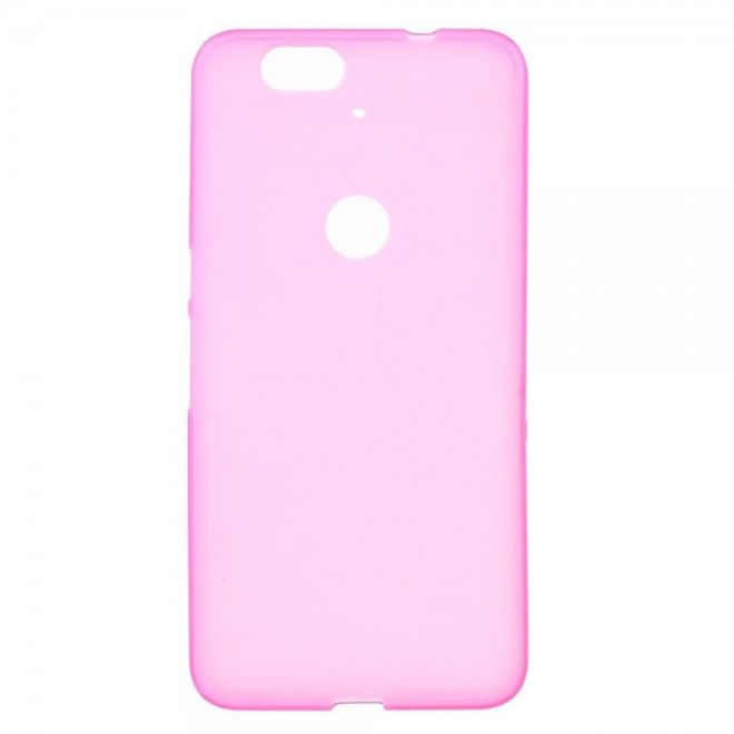 Huawei Nexus 6P Elastisches, mattes Plastik Case Handycover - rosa
