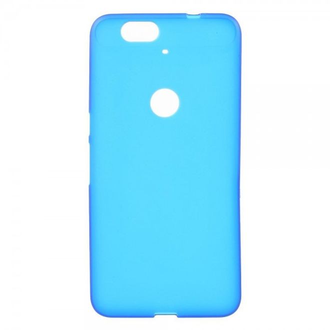 Huawei Nexus 6P Elastisches, mattes Plastik Case Handycover - blau
