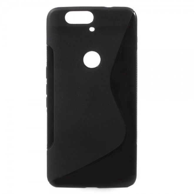 Huawei Nexus 6P Elastisches Plastik Case S-Shape - schwarz