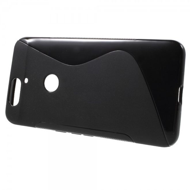 Huawei Nexus 6P Elastisches Plastik Case S-Shape - schwarz