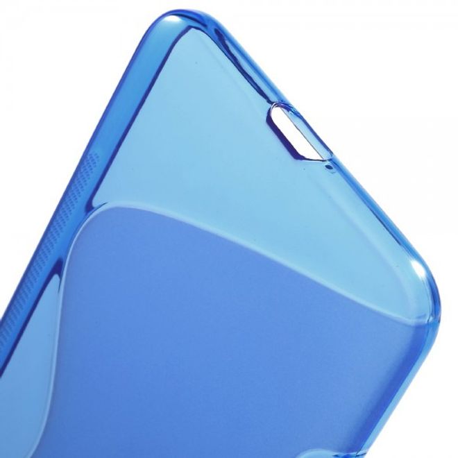 Huawei Nexus 6P Elastisches Plastik Case S-Shape - blau