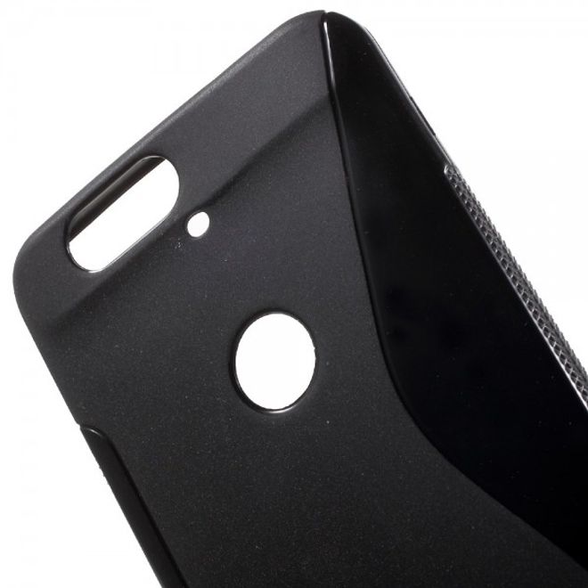 Huawei Nexus 6P Elastisches Plastik Case S-Shape - schwarz