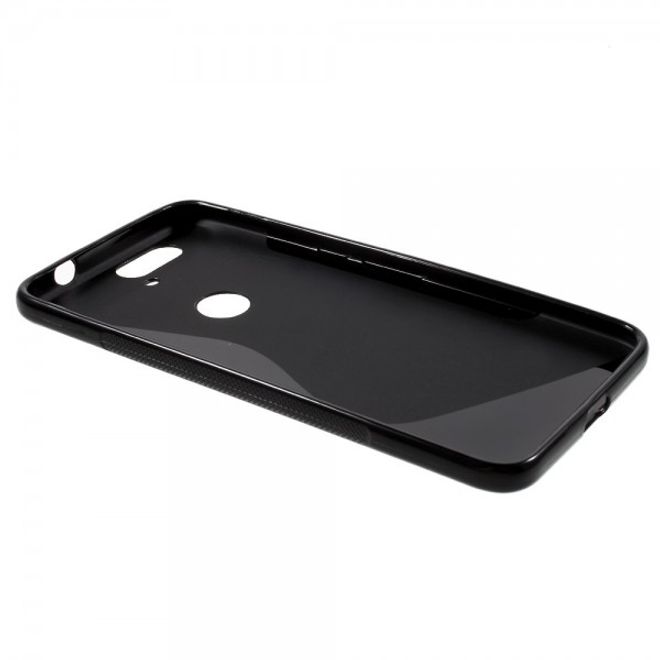 Huawei Nexus 6P Elastisches Plastik Case S-Shape - schwarz