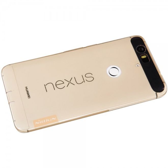 Huawei Nexus 6P Hochwertige, natürliche Plastik Cover Hülle (0.6mm dick) von Nillkin - braun