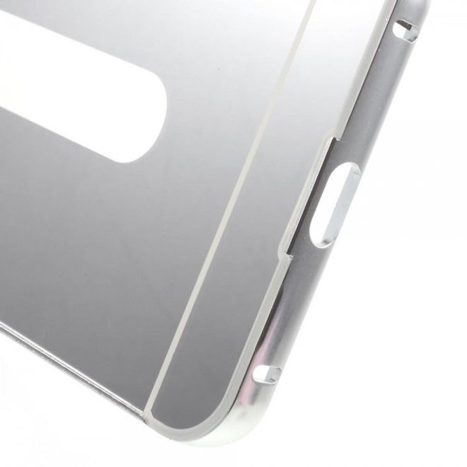 Huawei Nexus 6P Metall Bumper und Hart Plastik Cover Hülle - silber