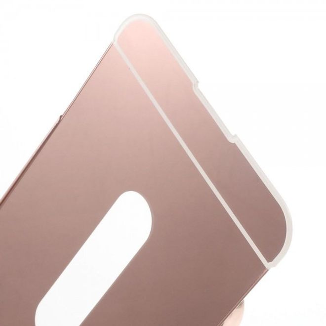 Huawei Nexus 6P Metall Bumper und Hart Plastik Cover Hülle - rosagold