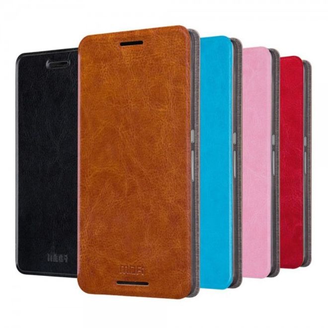 Huawei Nexus 6P MOFI Rui Series Leder Case Hülle mit Standfunktion - pink