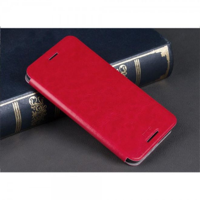 Huawei Nexus 6P MOFI Rui Series Leder Case Hülle mit Standfunktion - rot
