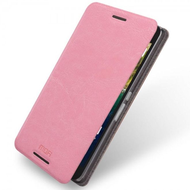 Huawei Nexus 6P MOFI Rui Series Leder Case Hülle mit Standfunktion - pink