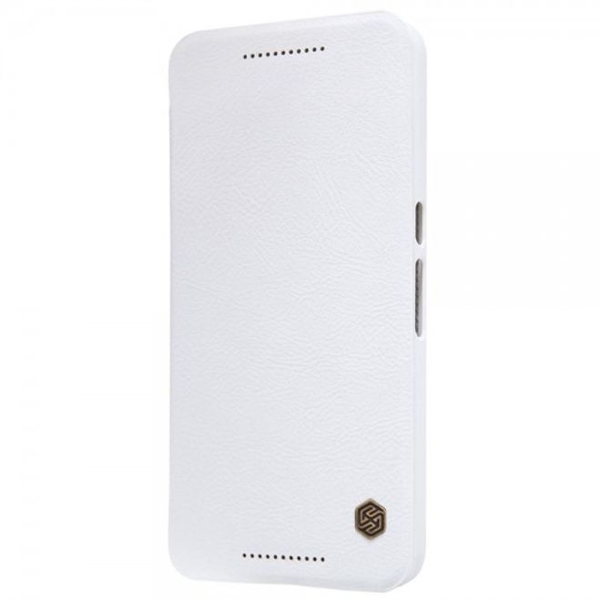 Huawei Nexus 6P Nillkin Qin Series Leder Flip Case Handy Hülle - weiss