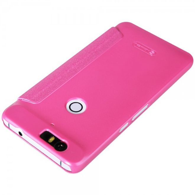 Huawei Nexus 6P Nillkin Sparkle Series Leder Flip Case Hülle - rosa