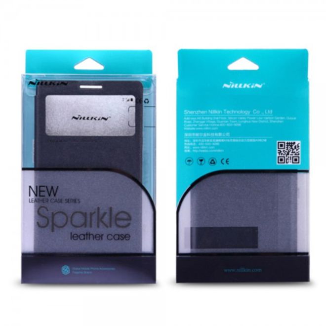 Huawei Nexus 6P Nillkin Sparkle Series Leder Flip Case Hülle - gold