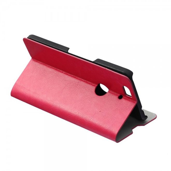 Huawei Nexus 6P Trendige Crazy Horse Leder Cover Hülle mit Standfunktion - rosa