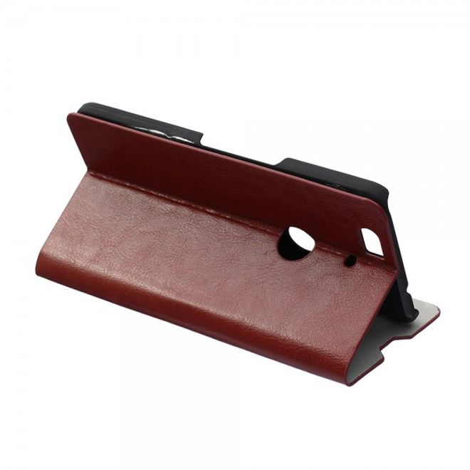 Huawei Nexus 6P Trendige Crazy Horse Leder Cover Hülle mit Standfunktion - braun