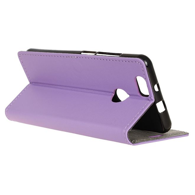 Huawei Nova 5.0 Handy Case - Leder Case mit Standfunktion - purpur