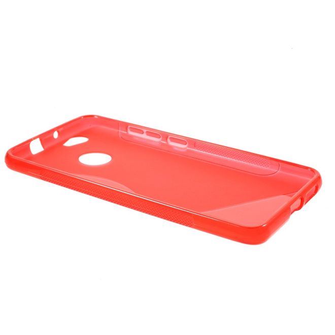 Huawei Nova 5.0 Handyhülle - TPU Soft Case - S-Shape - rot