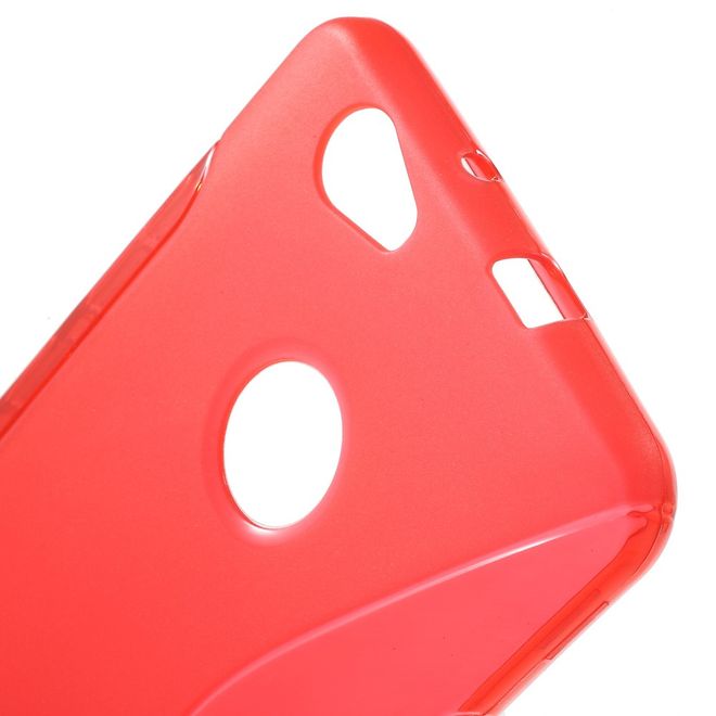 Huawei Nova 5.0 Handyhülle - TPU Soft Case - S-Shape - rot
