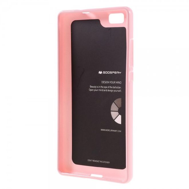 Goospery - Huawei P8 Lite Handy Hülle - TPU Soft Case - Pearl Jelly Series - rosa