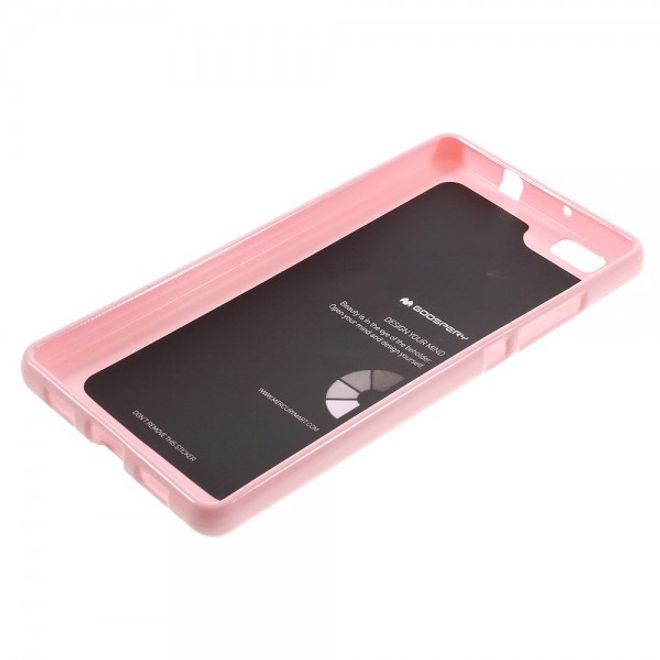 Goospery - Huawei P8 Lite Handy Hülle - TPU Soft Case - Pearl Jelly Series - rosa
