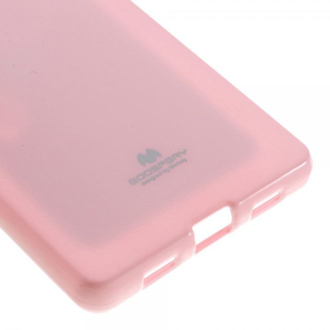 Goospery - Huawei P8 Lite Handy Hülle - TPU Soft Case - Pearl Jelly Series - rosa