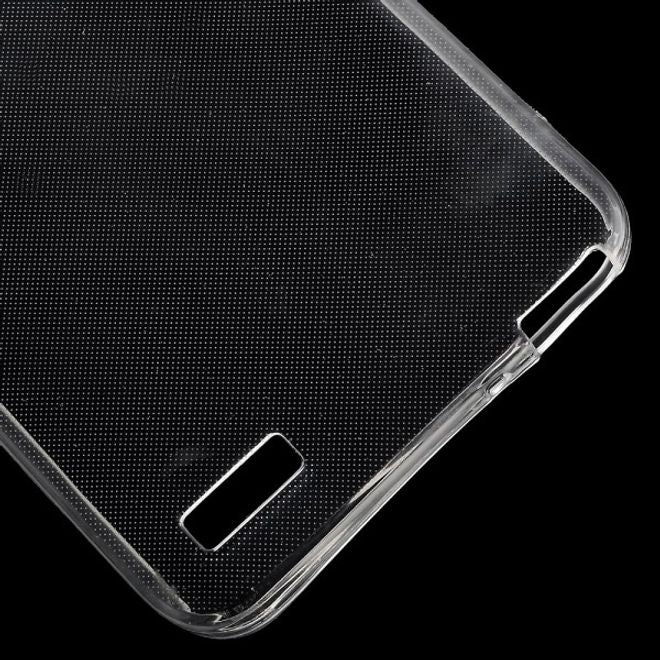 Huawei G8 Mini Dünne, elastische Plastik Case Hülle - transparent