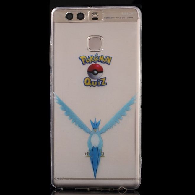 Huawei P9 Elastische, dünne Plastik Cover Gummihülle mit Pokemon Arktos