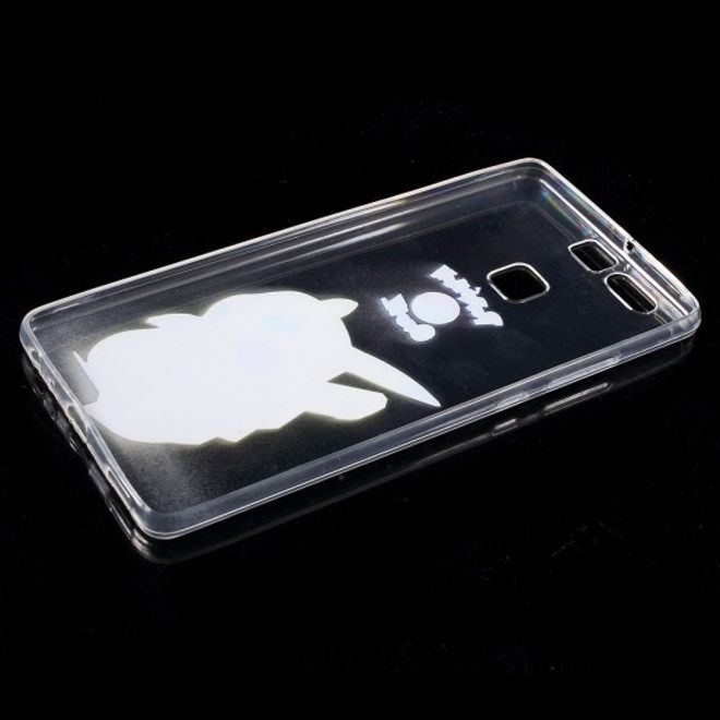Huawei P9 Elastische, dünne Plastik Cover Gummihülle mit Pokemon Pickachu