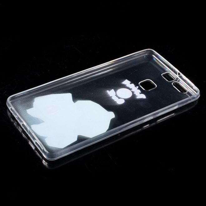 Huawei P9 Elastische, dünne Plastik Cover Gummihülle mit Pokemon Bisasam