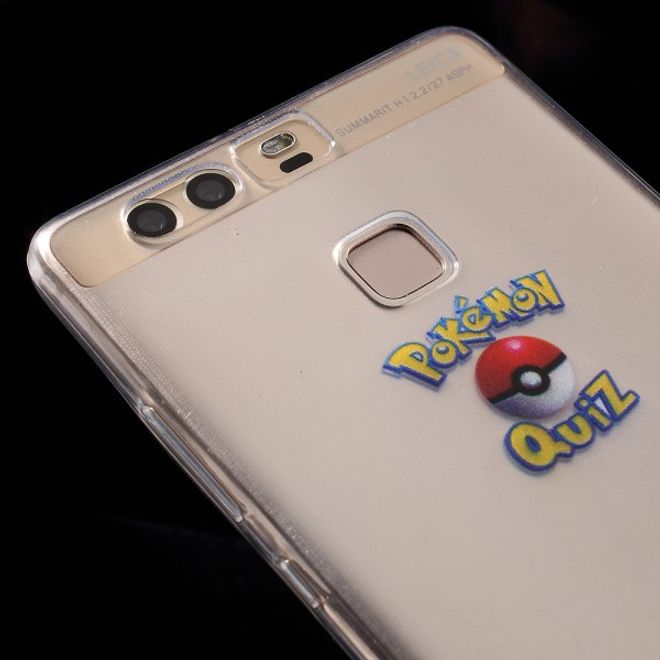 Huawei P9 Elastische, dünne Plastik Cover Gummihülle mit Pokemon Sichlor