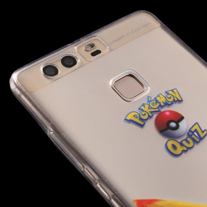Huawei P9 Elastische, dünne Plastik Cover Gummihülle mit Pokemon Lavados