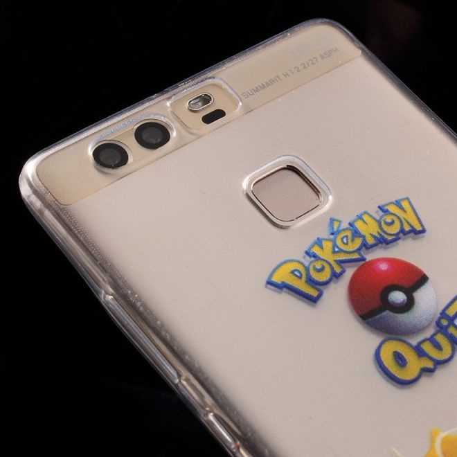Huawei P9 Elastische, dünne Plastik Cover Gummihülle mit Pokemon Dragoran