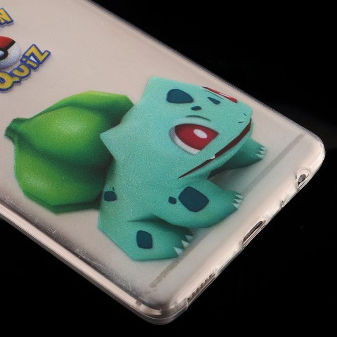 Huawei P9 Elastische, dünne Plastik Cover Gummihülle mit Pokemon Bisasam