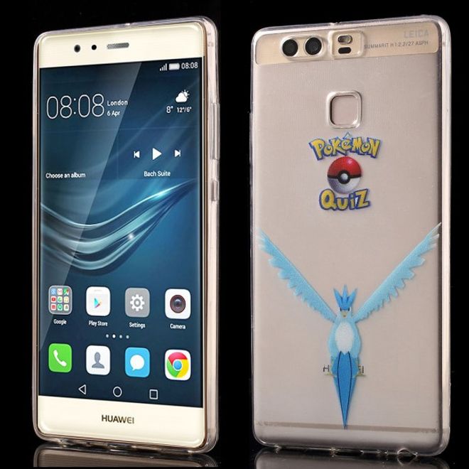 Huawei P9 Elastische, dünne Plastik Cover Gummihülle mit Pokemon Arktos