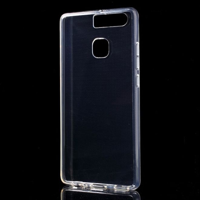 Huawei P9 Elastische, glänzende Plastik Case Hülle - transparent