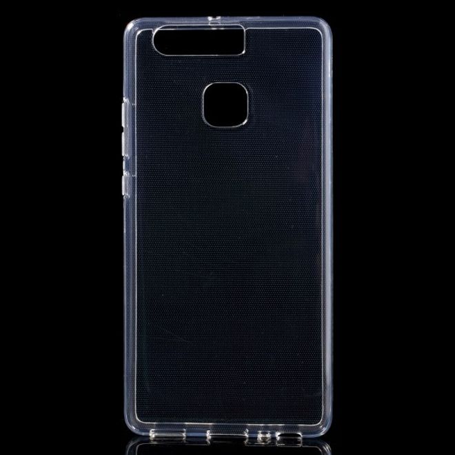 Huawei P9 Elastische, glänzende Plastik Case Hülle - transparent