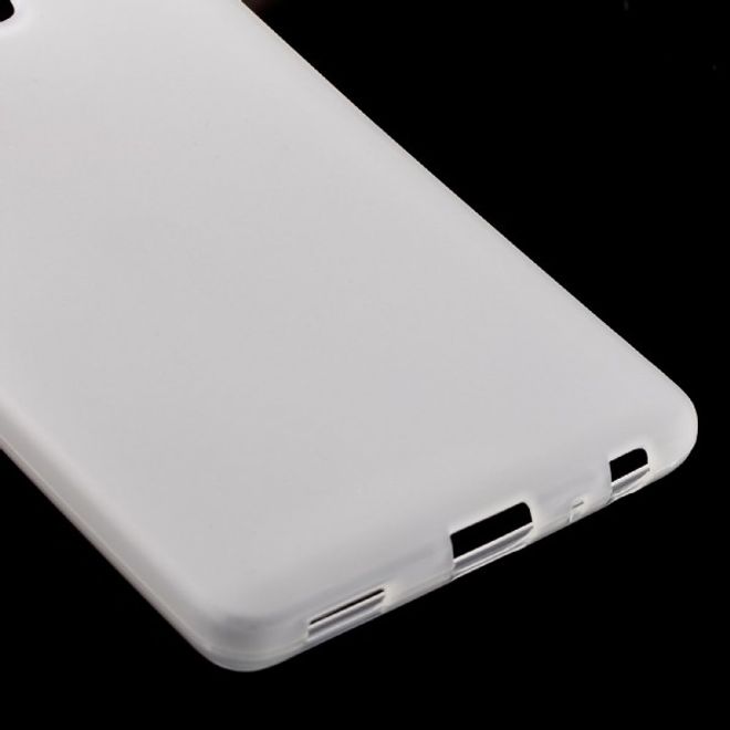 Huawei P9 Elastische, matte Plastik Cover Hülle - transparent