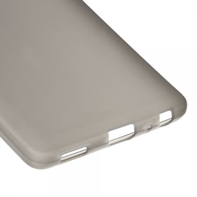 Huawei P9 Elastische, matte Plastik Cover Hülle - grau